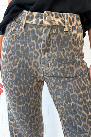 Animal Print Jeans