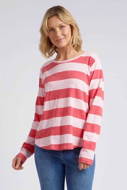 Elm Spritz Stripe LS Tee