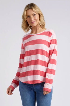 Elm Spritz Stripe LS Tee