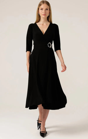 Sacha Drake 3/4 Slv Wrap Dress