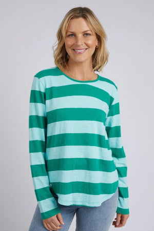 Elm Spritz Stripe LS Tee