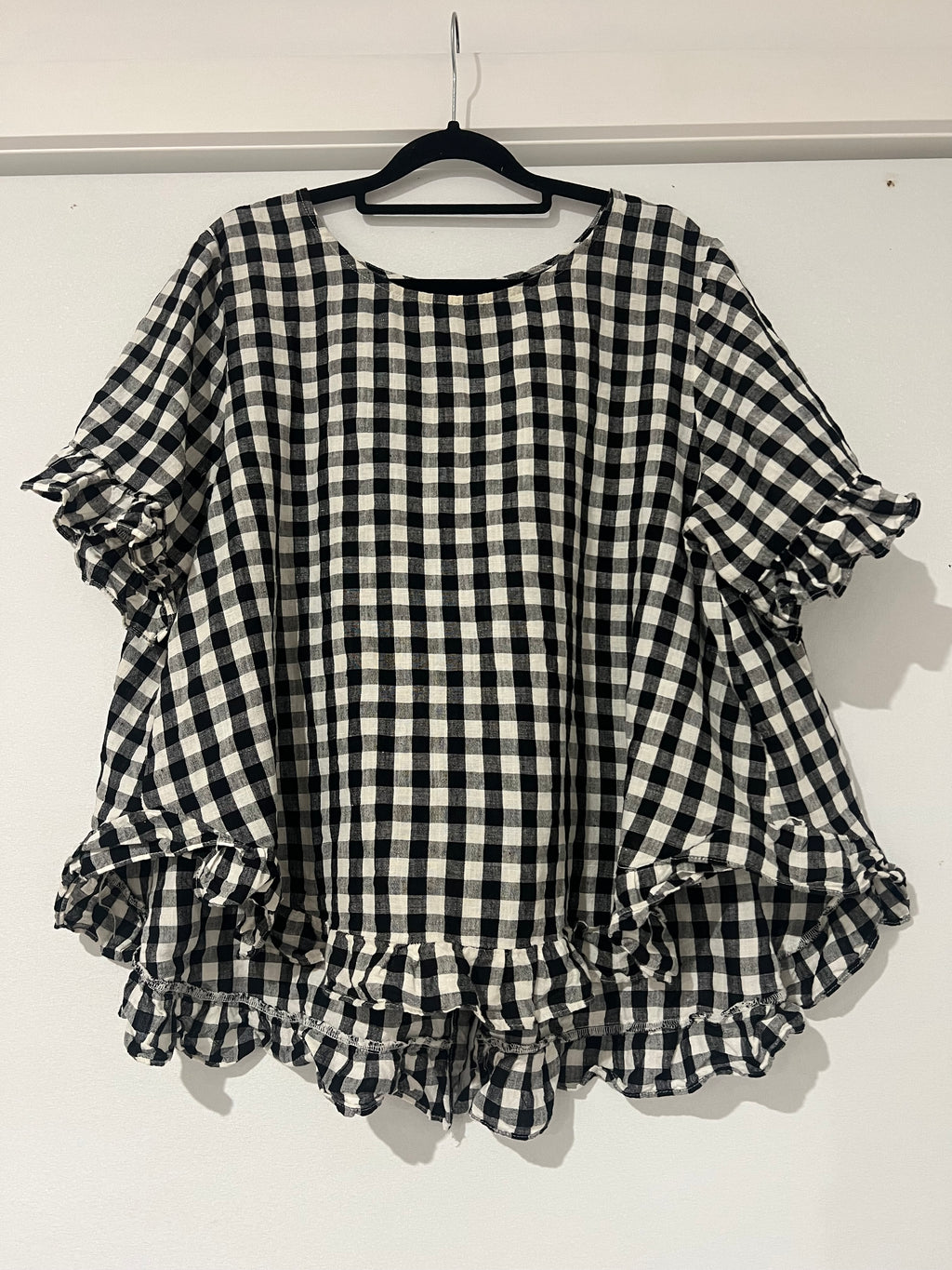 Black & White Check Top