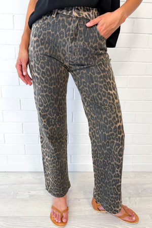 Animal Print Jeans