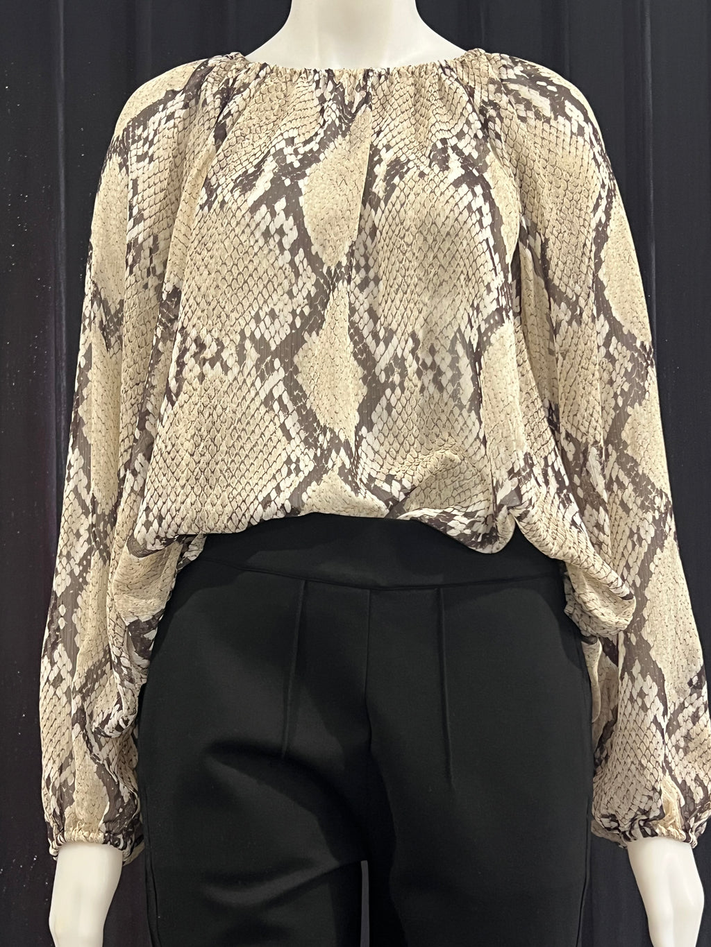 Snake Print Blouse