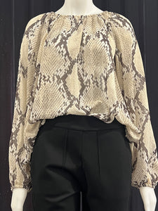 Snake Print Blouse