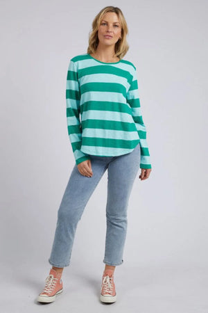 Elm Spritz Stripe LS Tee