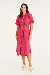 Cable Melbourne Lauren Linen Shirt Dress