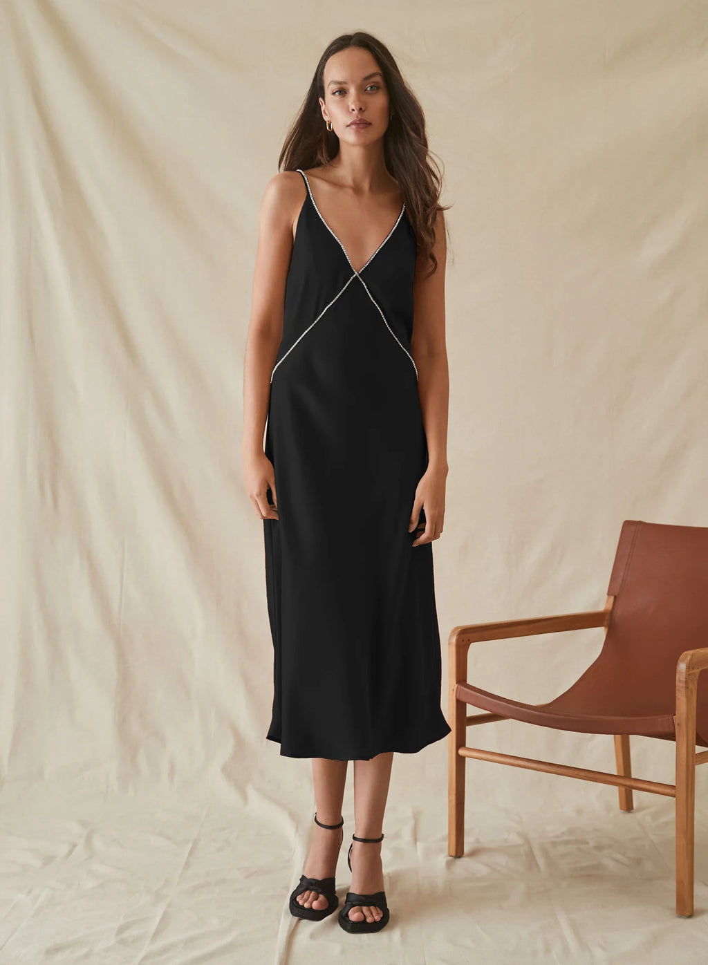 Esmaee Illusion Slip Dress