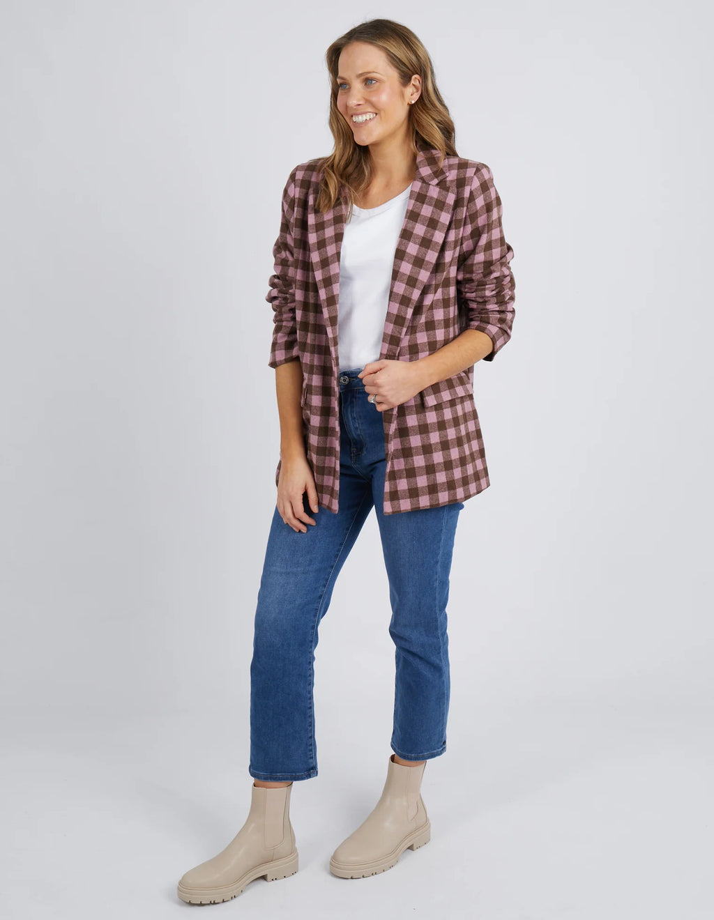 Elm Spencer Check Blazer