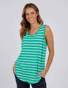 Elm Stripe Scoop Tank