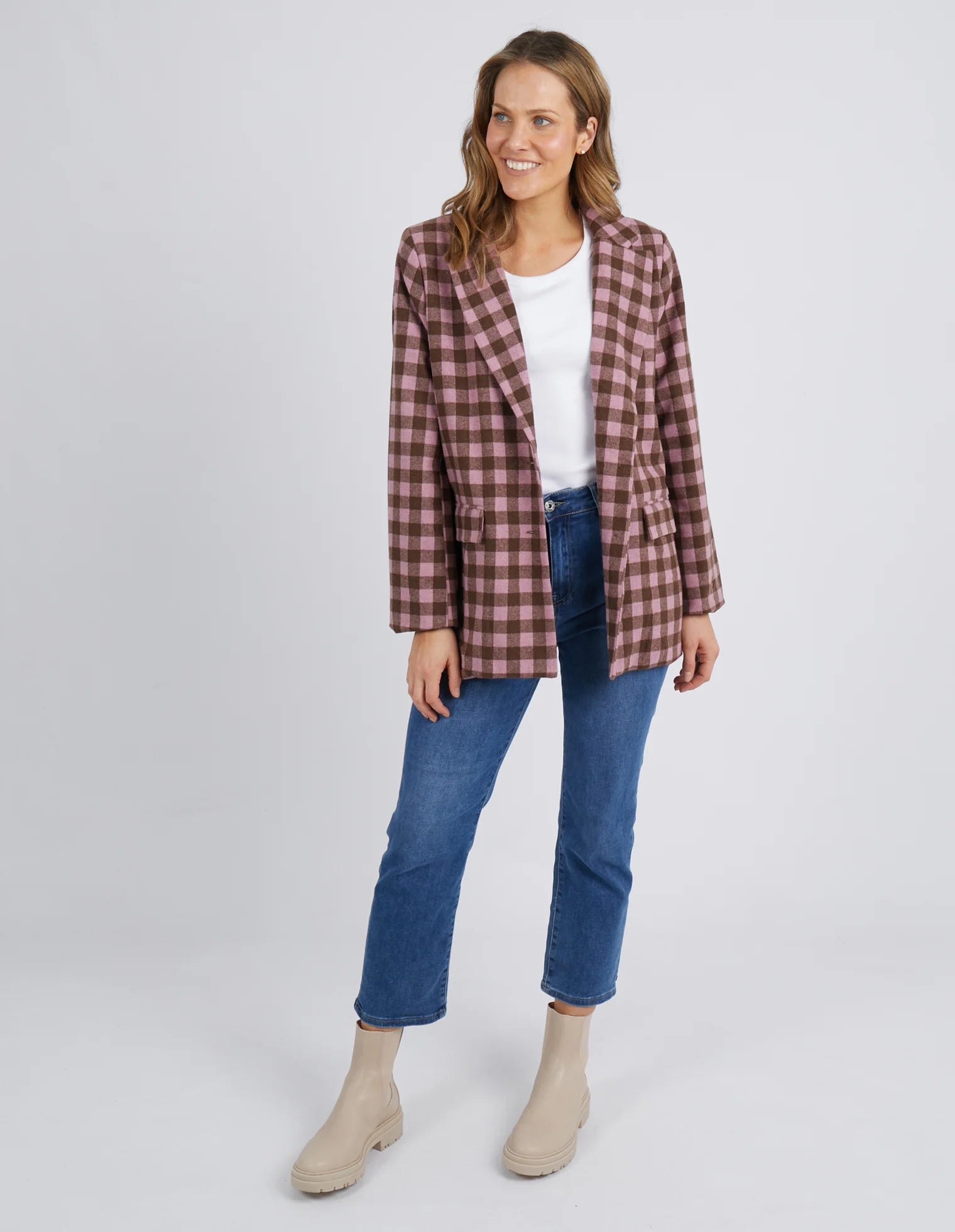 Elm Spencer Check Blazer