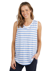 Elm Scoop Tank-Cornflower