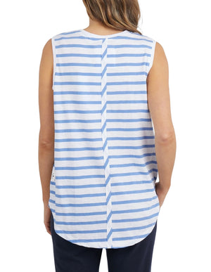 Elm Scoop Tank-Cornflower